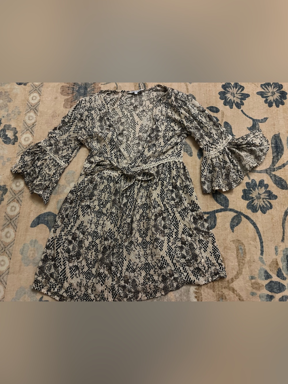 Animal print beach cover up